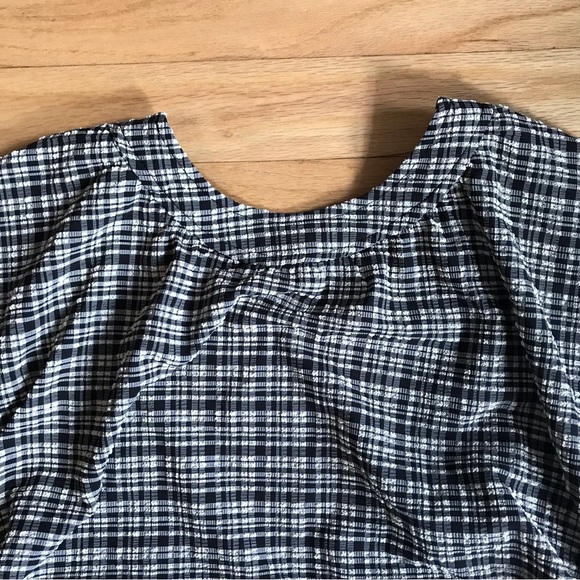 Ganni Plaid Seersucker Dress - Picture 2 of 7